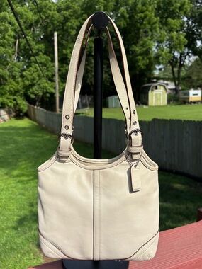 Coach Soho Slim Shoulder Bag in White
